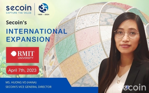 Bà Võ Thị Liên Hương chia sẻ về chiến lược và kinh nghiệm phát triển thị trường quốc tế của Secoin tới sinh viên của RMIT University (Úc) tại Hà Nội và TP Hồ Chí Minh.